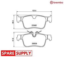 BRAKE PAD SET, DISC BRAKE FOR